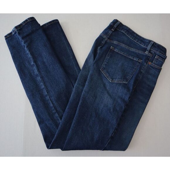 Old Navy 647508-00 Women's Sz 10 Dark Blue Higher High-Rise Flare Denim Jeans - Picture 9 of 10